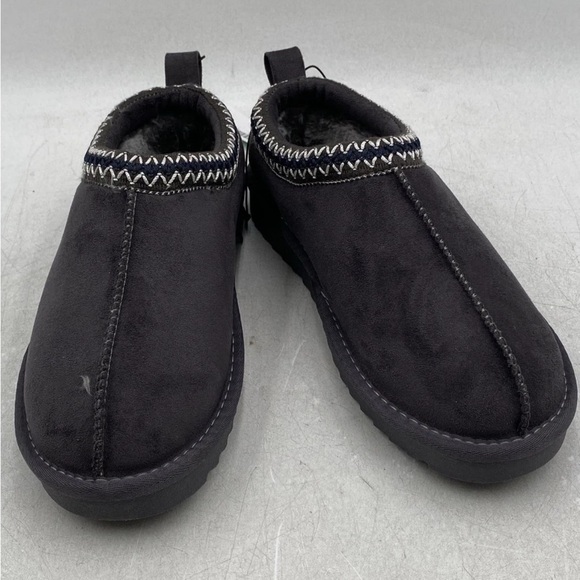 Maurices Gray Fuzzy Slippers - Picture 3 of 9